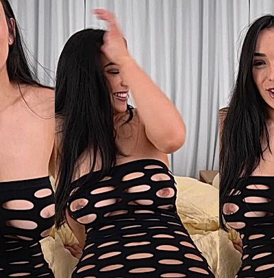 onlyfans model LeahGoesWilde fondle her big tits in her bedroom