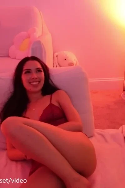 leaked nasty slut Kailey Mae runs her hands over her soft tits in this video