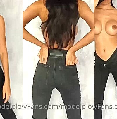 model Ploytigerstam shirtless poses, she got really perfect boobs
