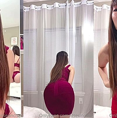 sexy hot model Itseunchae shows her big ass in lingerie