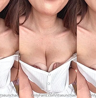 dirty freaky korean onlyfans model Itseunchae shows her big tits levage in this video