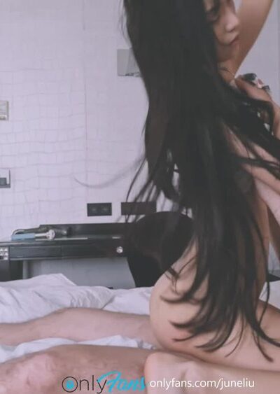 freaky queen June Liu tease her step father and make him fuck her hard till she cum, leaked video