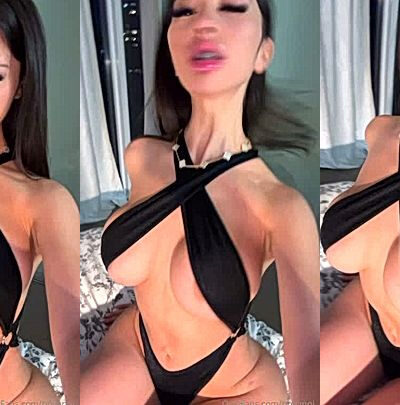 gorgeous long black hair asian slut Bbyanni with an amazing tits
