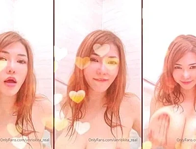 Anri Okita cant help but tease her fans with her sexy face
