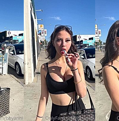 sexy asian Bbyanni smoking vape in public onlyfans