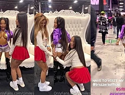 sexy onlyfans model  CJ Miles rubs her big ass on stepson cock and get her big tits grabs