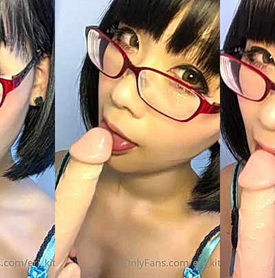 freaky asian babe Eri Kitamisucked huge dildo, she thinking about you rmassive cock everytie she gags