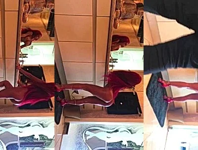 sexy onlyfans model  CJ Miles lays on the floor and shows her big ass and huge tits