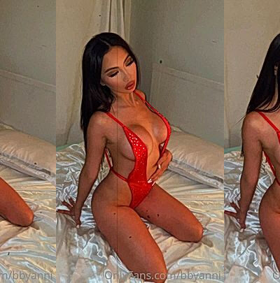 sexy busty onlyfans model Bbyanni rubs her big tits in dirty lingerie
