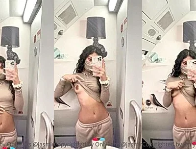 hot indian girl show off her breast, leaked Jasminx video