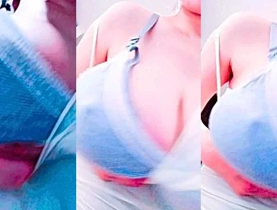 Anri Okita is having a great time revealing her amazing boobs to her fans