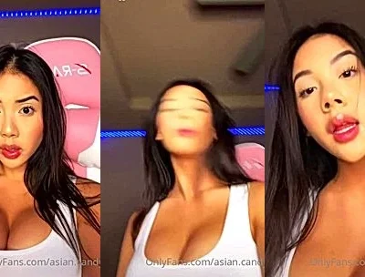 sexy asian,latina onlyfans model Asian.candy talk dirty to cam and shows her tits in lingerie