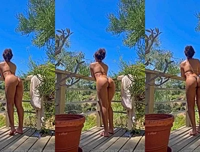 naughty hot model soft finger teases that got her real wet on the balcony,  Jasminx video