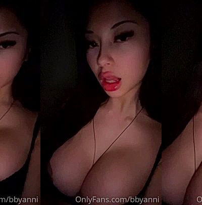 freaky doll  Bbyanni shows off her hot sexy tits for the cam in selfie video, leaked onlyfans