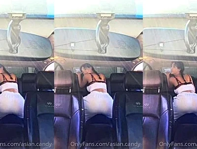 thick ass queen  Asian.candy spreads her ass ffor the cam and twerks it like a slut in the car, leaked onlyfans