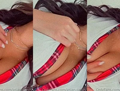 young naughty onlyfans model Asian.candy shows of her big tits