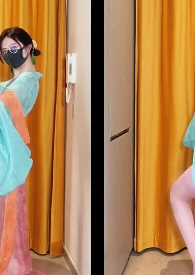 sexy young asian girl Anaimiya trying out new dresses