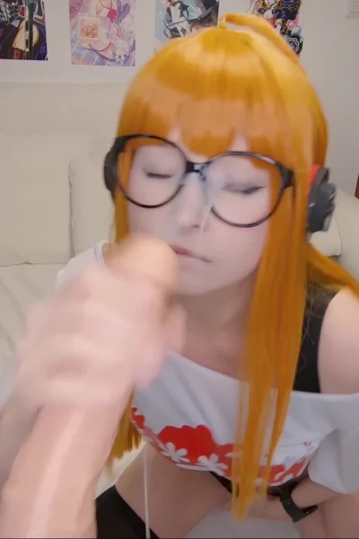 bad sxy hot horny model Hidori Rose swallow huge hard dildo and thrust her wet coochie with it till she trembles
