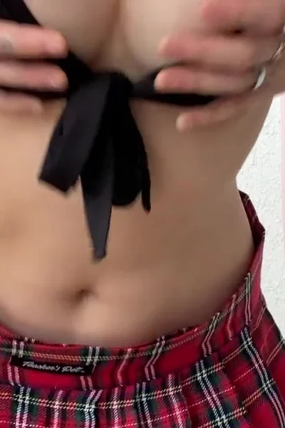 onlyfans model Heyeunhae leaning in while squeezing her tits just the way you want