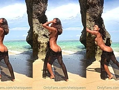 sexy onlyfans model Tita Sahara undress and shows her natural big booty to cam